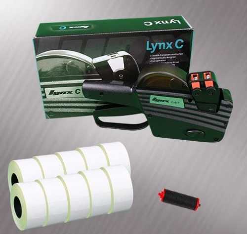 Lynx 2-Line C-A17 Pricing Gun Starter Pack - Stock Pre-Printed