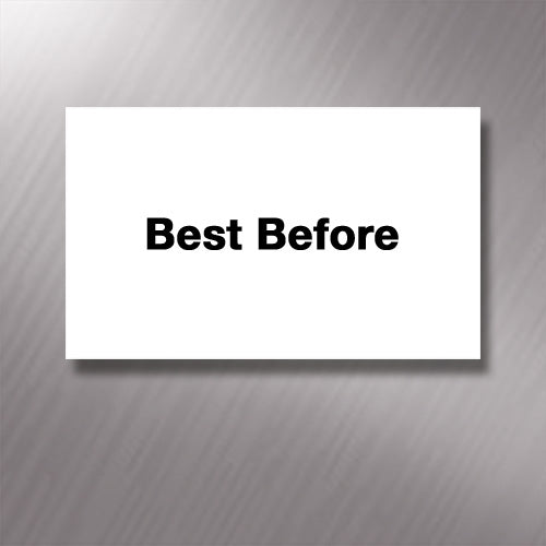 Printed CT7 'Best Before' 26 x 16mm Price Gun Labels