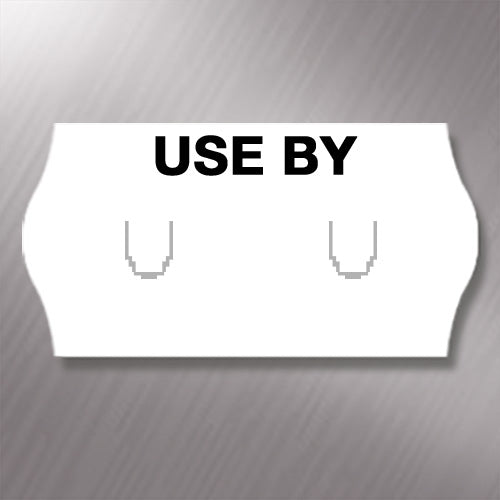SATO 26 x 12mm Labels Printed 'Use By'