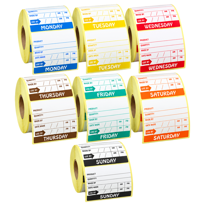 Avery Dennison / Monarch 76mm x 76mm Date Label Full Week