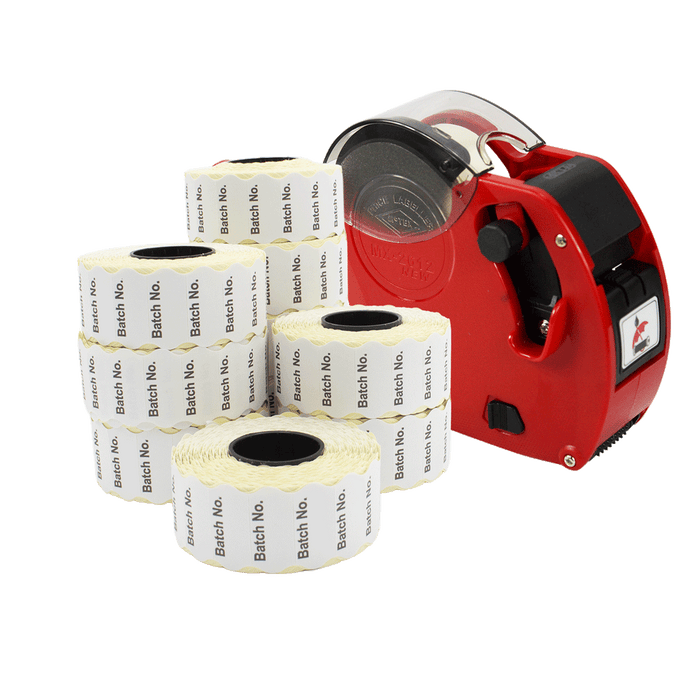 Motex 2612/6 Price Gun Starter Pack with Batch No Labels