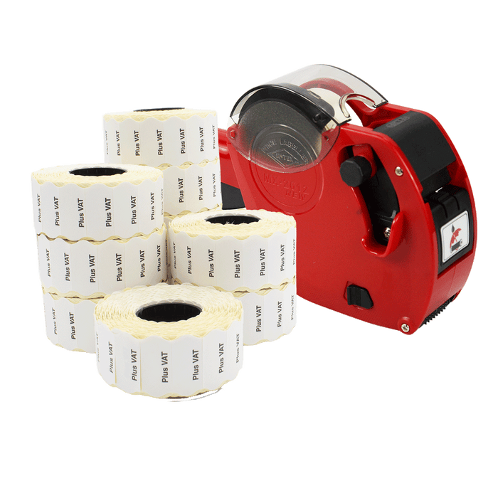 Motex 2612/6 Price Gun Starter Pack with Plus VAT Labels