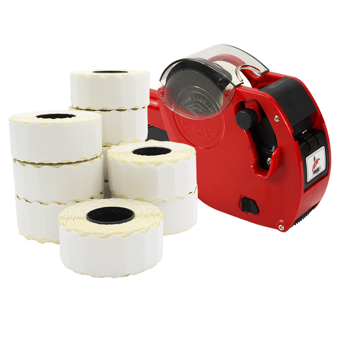 Motex 2612/6 price gun starter pack with white labels