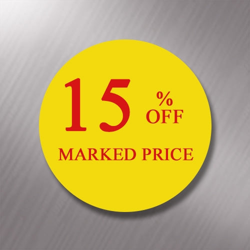 Promotional Labels - 15% Off - 1000 promo Labels