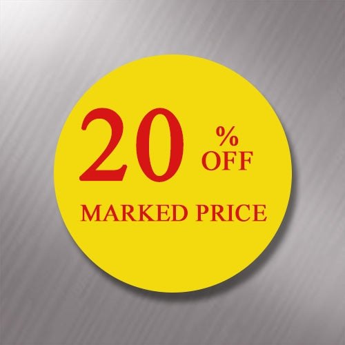 Promotional Labels - 20% Off - 1000 Promo Labels