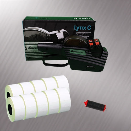 Lynx CA2A 2-Line Alphanumeric Gun Starter Pack - Stock Pre-Printed