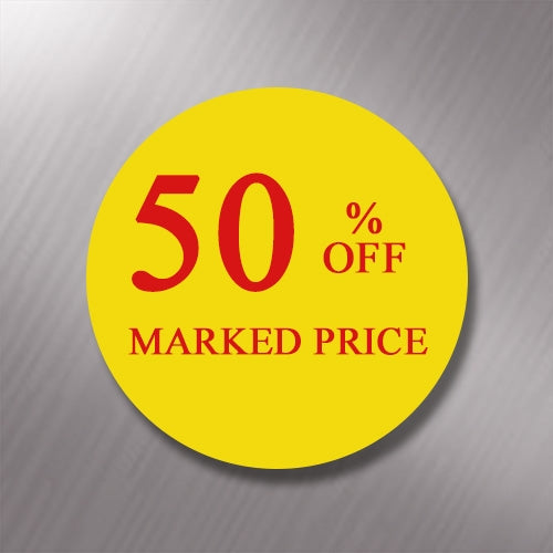 Promotional Labels - 50% Off - 1000 promo Labels