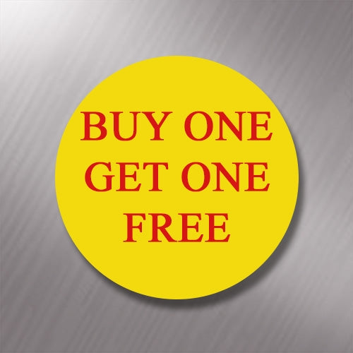 Promotional Labels - Buy One Get One Free - 1000 Promo Labels