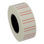 CT1 Red Tram Line Punch Hole 22 x 12mm Price Gun Labels