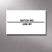 Printed CT7 'Batch No./Use By' 26 x 16mm Price Gun Labels