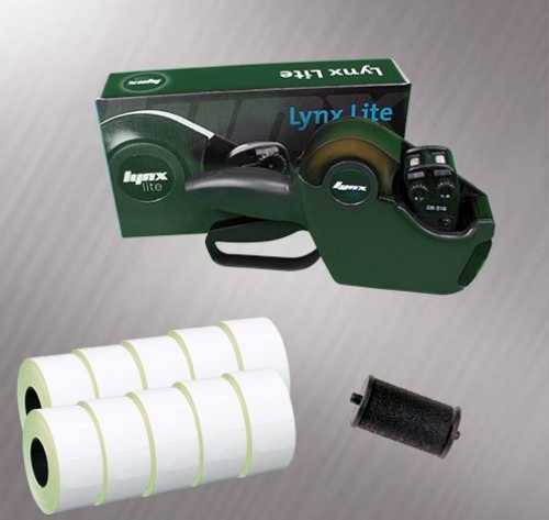 Lynx Lite DBS16 2 Line Price gun Starter Pack - Stock Pre-printed