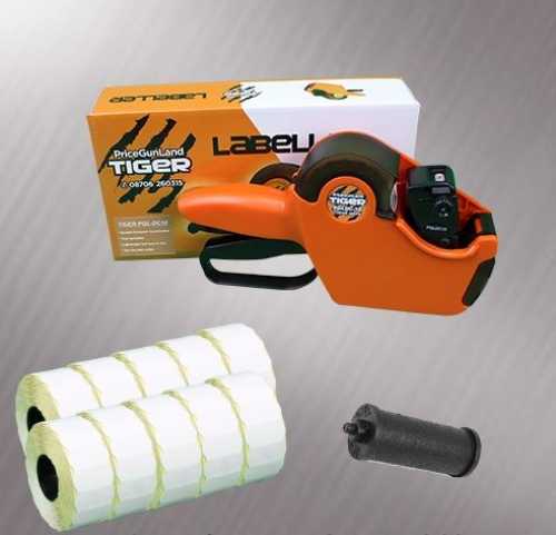 Tiger PGL -DC1 Price Gun Starter Pack - Stock Pre-Printed